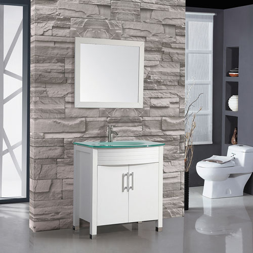Vanities With Glass Sink Chinese Factories
