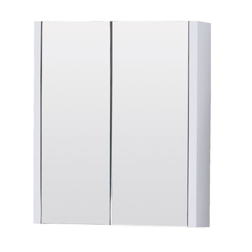 600mm White Mirror Cabinet 2 Doors